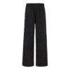 Off-White Men’ s FW22 Solid Color Elastic Waistband Straight-Leg Casual Pants/Trousers Loose Fit Black