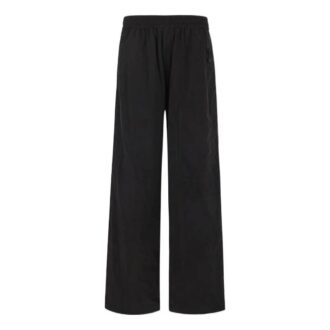Off-White Men’ s FW22 Solid Color Elastic Waistband Straight-Leg Casual Pants/Trousers Loose Fit Black