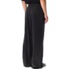 Off-White Men’ s FW22 Solid Color Elastic Waistband Straight-Leg Casual Pants/Trousers Loose Fit Black