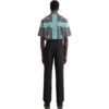 Off-White Men’ s FW22 Solid Color High Waist Straight Casual Pants/Trousers Version Black