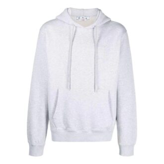 Off-White Men’ s FW22 Solid Color Hooded Long Sleeves Version Gray