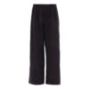 Off-White Men’ s FW22 Solid Color Logo Embroidered Casual Pants/Trousers Loose Fit Black