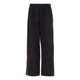 Off-White Men’ s FW22 Solid Color Logo Embroidered Casual Pants/Trousers Loose Fit Black