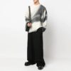 Off-White Men’ s FW22 Solid Color Logo Embroidered Casual Pants/Trousers Loose Fit Black