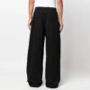 Off-White Men’ s FW22 Solid Color Logo Embroidered Casual Pants/Trousers Loose Fit Black