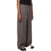 Off-White Men’ s FW22 Solid Color Logo Embroidered Casual Pants/Trousers Loose Fit Gray