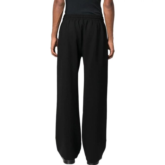 Off-White Men’ s FW22 Solid Color Logo Embroidered Straight Sports Pants/Trousers/Joggers Loose Fit Black