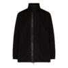 Off-White Men’ s FW22 Solid Color Logo Webbing Zipper Stand Collar Jacket Black