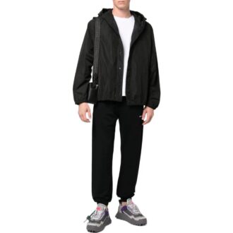 Off-White Men’ s FW22 Solid Color Sports Pants/Trousers/Joggers Version Black