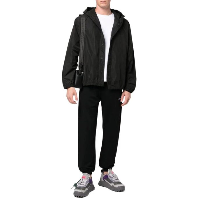 Off-White Men’ s FW22 Solid Color Sports Pants/Trousers/Joggers Version Black