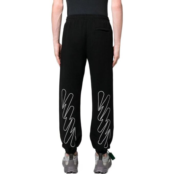 Off-White Men’ s FW22 Solid Color Sports Pants/Trousers/Joggers Version Black