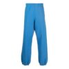 Off-White Men’ s FW22 Solid Color Stripe Bundle Feet Casual Long Pants/Trousers Blue