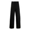 Off-White Men’ s FW22 Solid Color Stripe Printing Straight Casual Pants/Trousers Loose Fit Black