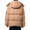Off-White Men’ s FW22 Solid Color With Down Feather Jacket Fitted Fit Brown