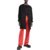 Off-White Men’ s FW22 Stripe Mid-Length Aviator Version Black Jacket