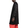 Off-White Men’ s FW22 Stripe Mid-Length Aviator Version Black Jacket