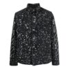 Off-White Men’ s FW22 Twill Printing Single Breasted Long Sleeves Ordinary Version Black Shirt