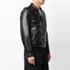 Off-White Men’ s FW22 Twill Printing Zipper Jacket Black