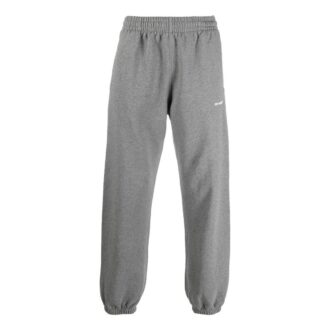 Off-White Men’ s FW22 Wave Diag Logo Stripe Bundle Feet Sports Pants/Trousers/Joggers Gray