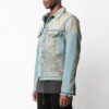 Off-White Men’ s Graffiti Denim Blue Jacket