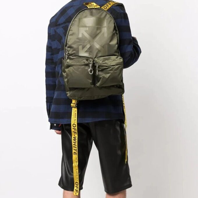 Off-White Men’ s Green Backpack