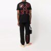 Off-White Men’ s Hands Off Red Arrow Sports Pants/Trousers/Joggers Loose Fit Black