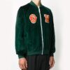 Off-White Men’ s logo Aviator Green Jacket