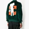 Off-White Men’ s logo Aviator Green Jacket