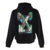 Off-White Men’ s Logo Embroidered Arrow Long Sleeves Black