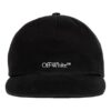 Off-White Men’ s Logo Embroidered Black Cap