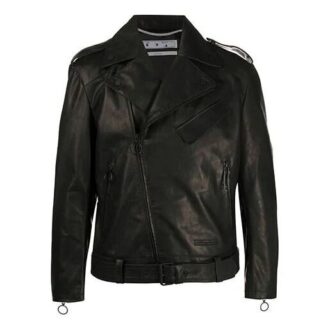 Off-White Men’ s Logo Pattern Jacket Black