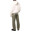 Off-White Men’ s Logo Printing Cargo Straight-Leg Casual Pants/Trousers Military Green