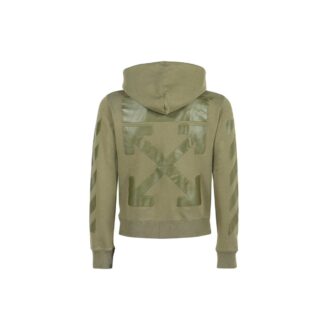 Off-White Men’ s Logo Printing Pullover Green