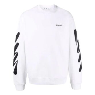 Off-White Men’ s Logo Printing Round Neck White