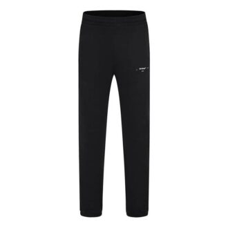 Off-White Men’ s Logo Printing Solid Color Casual Long Pants/Trousers Black