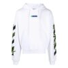Off-White Men’ s Logo Printing Solid Color Long Sleeves White