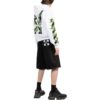 Off-White Men’ s Logo Printing Solid Color Long Sleeves White