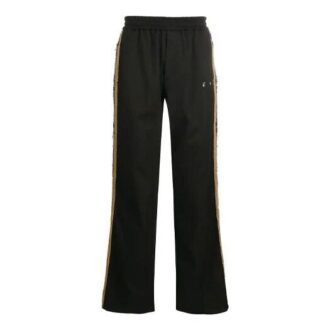 Off-White Men’ s Logo Side Stripe Sports Pants/Trousers/Joggers Loose Fit Black