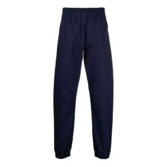 Off-White Men’ s Logo Solid Color Casual Long Pants/Trousers Loose Fit Blue