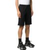 Off-White Men’ s Logo Solid Color Casual Shorts Version Black