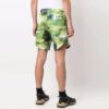 Off-White Men’ s Logo Sports Knit Shorts Loose Fit Green