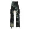 Off-White Men’ s Logo Tie Dye Cargo Casual Pants/Trousers Loose Fit Black