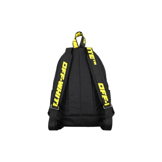 Off-White Men’ s Logo Zipper Schoolbag Backpack Black