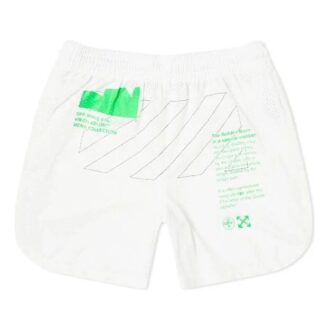 Off-White Men’ s Mesh Shorts White