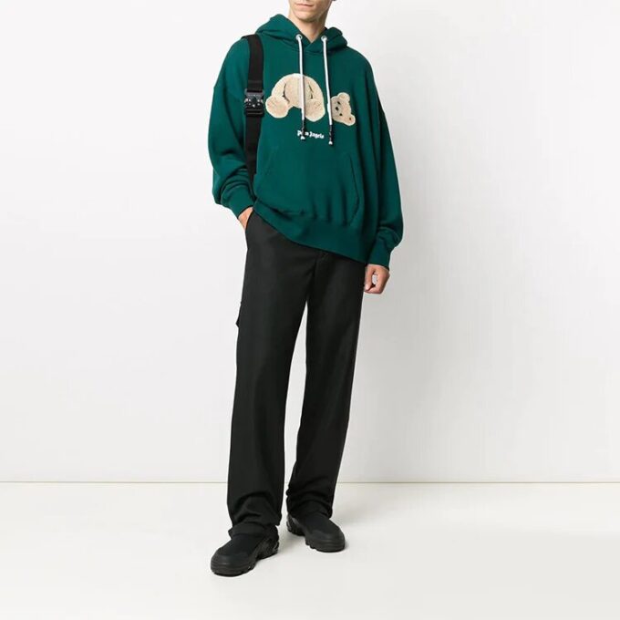 Off-White Men’ s Multiple Pockets Straight Solid Color Casual Long Pants/Trousers Black