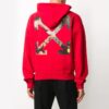 Off-White Men’ s Painting Arrow Pullover Red