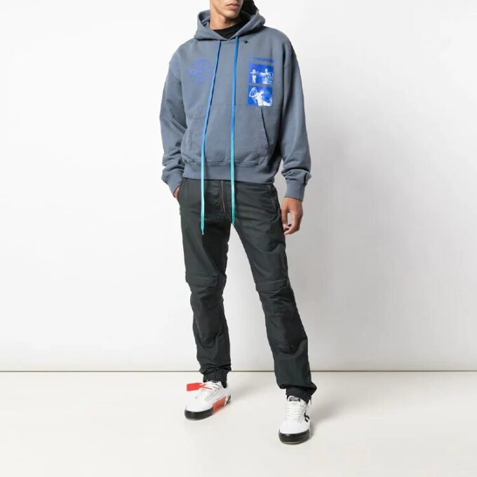 Off-White Men’ s Painting Drawstring Blue