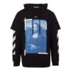 Off-White Men’ s Painting Printing Pattern Loose Fit Black