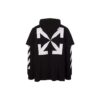 Off-White Men’ s Painting Printing Pattern Loose Fit Black