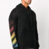Off-White Men’ s Pattern Hooded Jacket Black